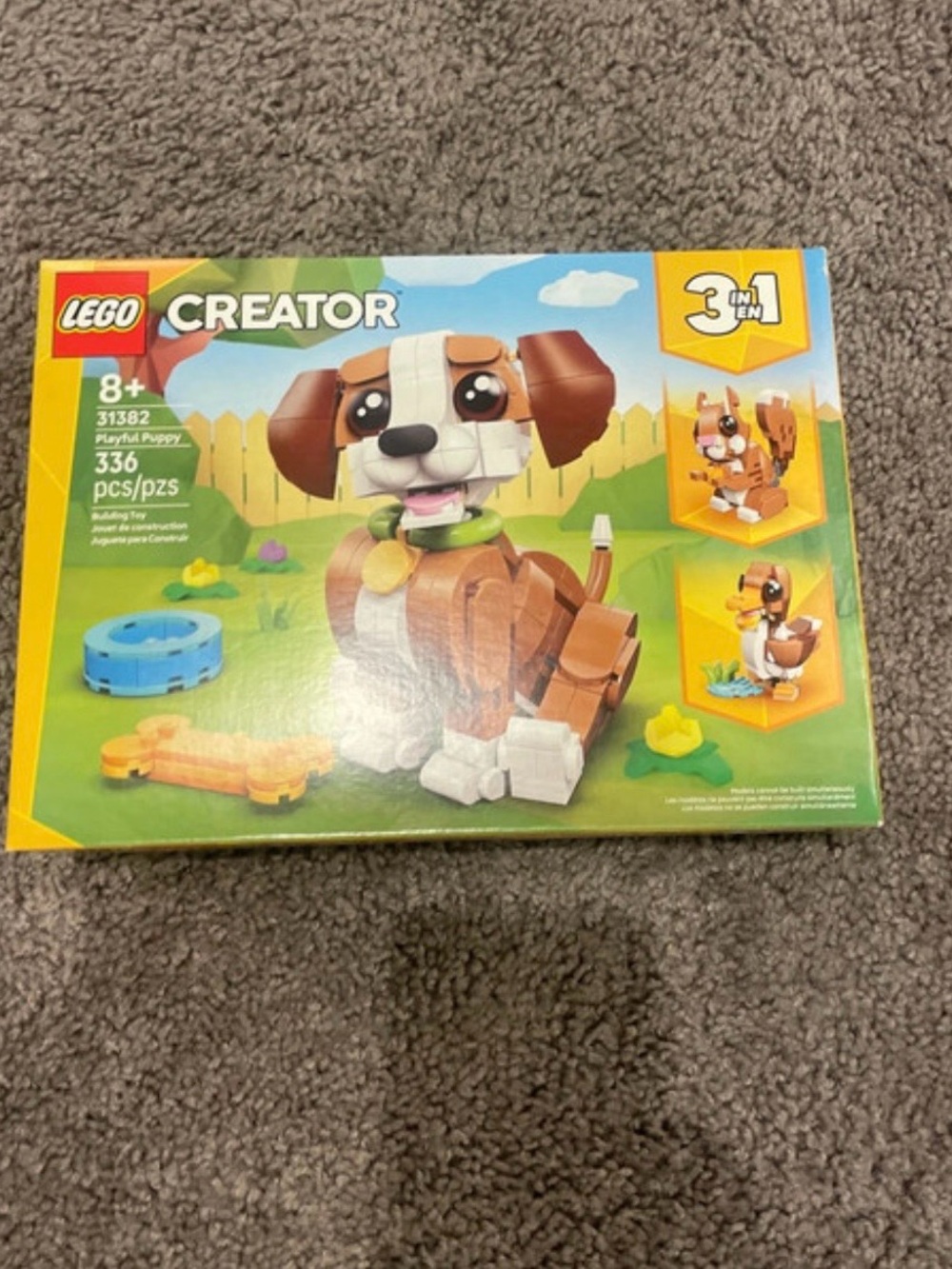 Lego Creator Brown and White Playful Puppy 3-in-1 Building Set